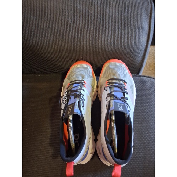 On Cloud X Mens Running Shoes Blue Grey Orange Helion CloudTec US 10.5 main image 4